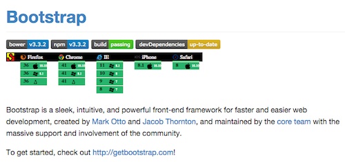 Bootstrap is very well maintained framework