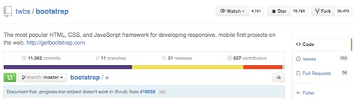 Great Bootstrap following from developer community
