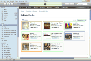 Search for Beloved in iTunes