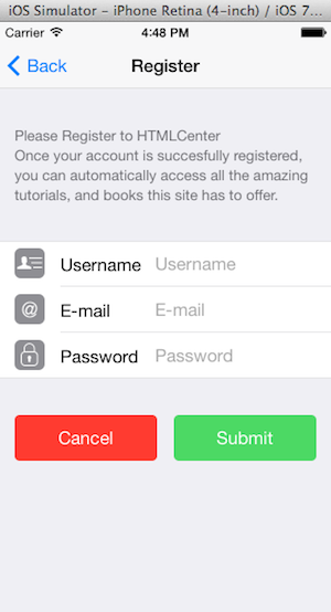 PhoneGap Parse and Framework7 login